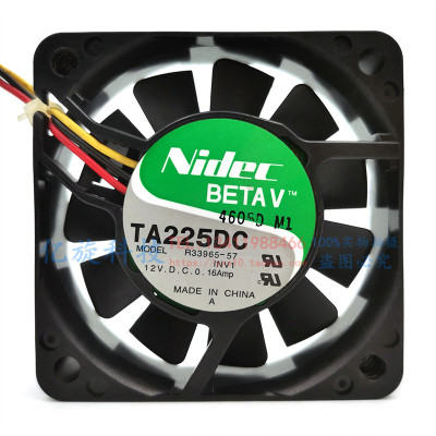 正品nidec原装风扇6CM 6015 12V 0.16A R33965-57 三线 质量保证