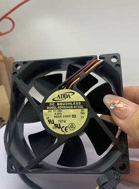 ADDA AD0824UB-A72GL 8025 散热风扇 24V 大风量电脑机箱 0.26A