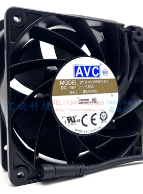 48V原装AVC12038充电桩机柜IP68防水DYTH1238B8FY110散热风扇2.5A