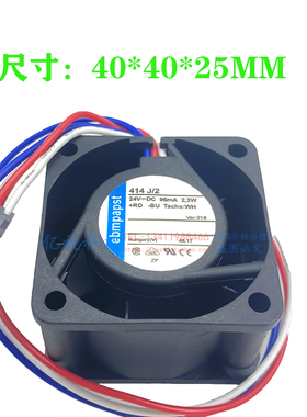 全新原装德国 ebm papst TYP 414 JR 414J/2 2HH 24V 4CM 质保2年