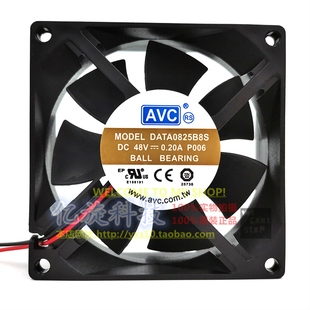 现货AVC 8025 8CM 48V 0.20A DATA0825B8S 四线中兴设备专用风扇