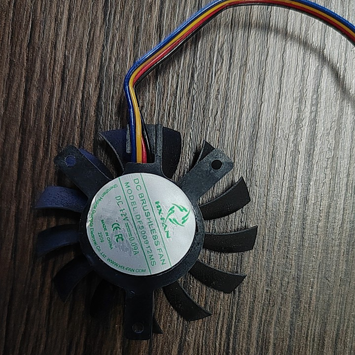 全新HX-FAN DF5009H12MS 12V 0.09A 超薄4线支架静音显卡散热风扇
