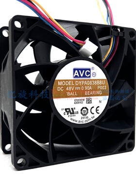 现货原装AVC DYPA0838B8U 8038 8CM 48V 0.90A调速PWM4线散热风扇