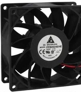 台达 9038 24 V0.42A 双滚珠散热风扇FFB0924VHE 变频器散热风扇