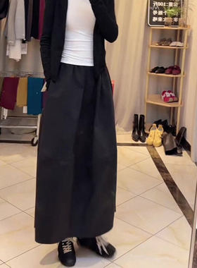 大码法式半身裙子女夏季薄款宽松显瘦垂感中长款a字大摆花苞伞裙