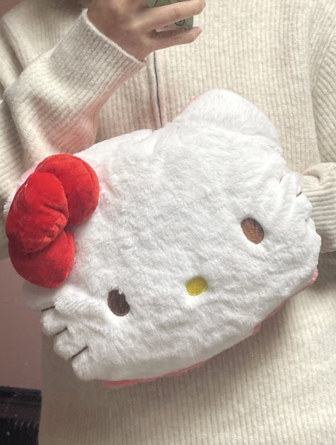 新款kitty热水袋暖手宝充电毛绒可爱暖宝宝可拆洗电热宝女暖手袋