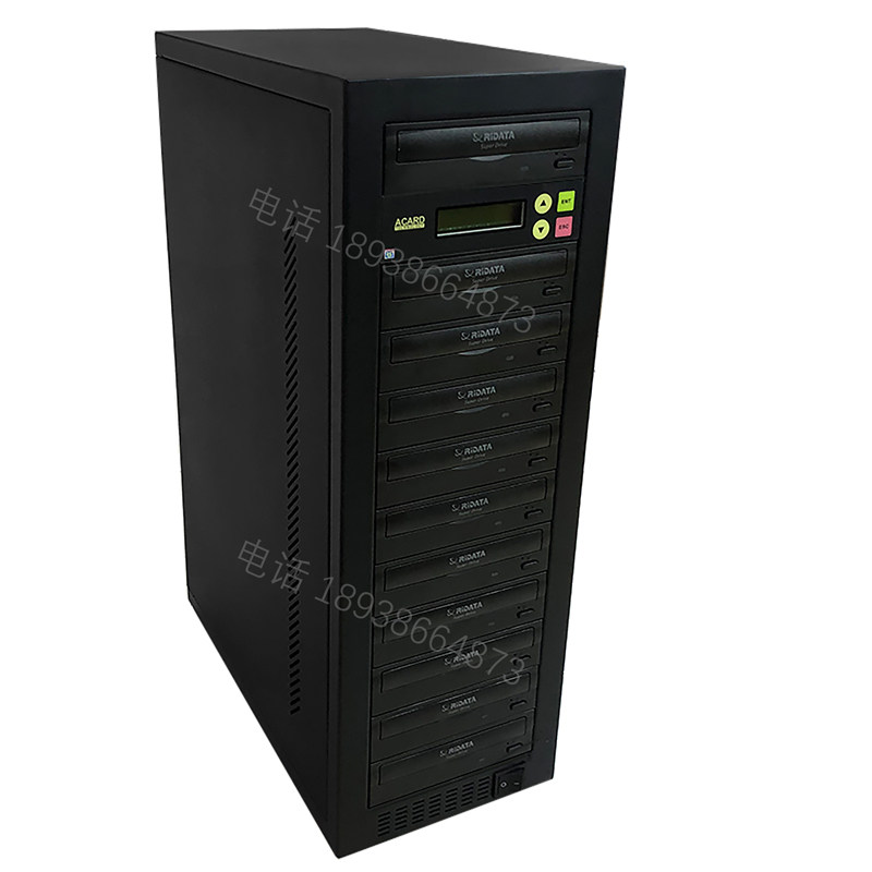 铼德HL建兴光盘拷贝机一托十 DVD-R CD-R D9 蓝光塔式刻录机烧录