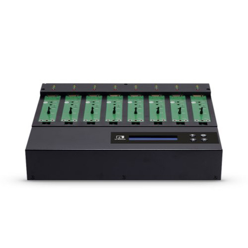 佑华PV-B8001一拖7NVME SATA双协议固态硬盘对拷系统硬盘快速拷贝