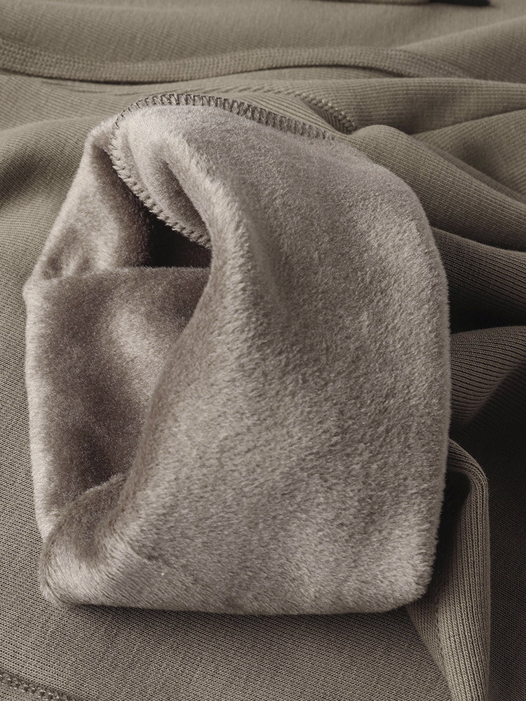 MAROLIO 380G의 도톰한 코튼 원단  남성용 스트레이트 플리스 스웨트팬츠 루즈한 벨벳 가을 겨울 드레이프 바지