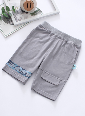 非常小鱼82225清仓男童夏季纯棉柔软休闲运动透气吸汗百搭短裤