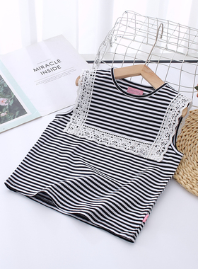 非常小鱼63295女童清仓夏季针织休闲短袖圆领T恤衫上衣110-150