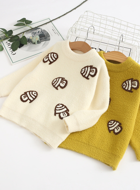 非常小鱼29203新款男女中小童休闲百搭柔软舒服保暖毛衣