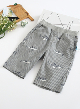 非常小鱼39213男童清仓夏季柔软时尚休闲百搭七分裤中裤100-140