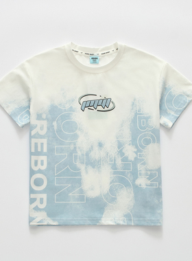 非常小鱼65211潮牌男童夏装短袖t恤新款中大儿童纯棉半袖120-160