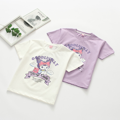 女童夏装套装库洛米T恤