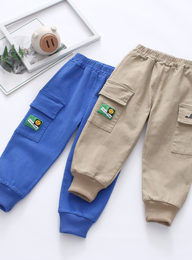 非常小鱼82562男童新款秋季休闲舒服百搭儿童洋气长裤100-140