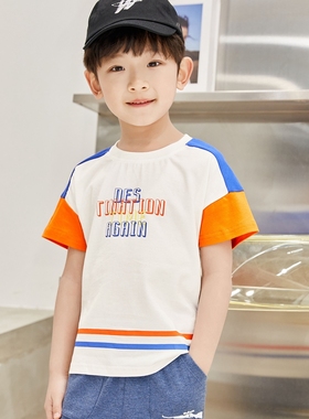 非常小鱼61292清仓男童夏季针织纯棉透气凉快T恤短袖上衣90-130