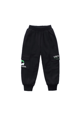 非常小鱼82979新款男童深秋冬双层针织保暖柔软休闲长裤100-140