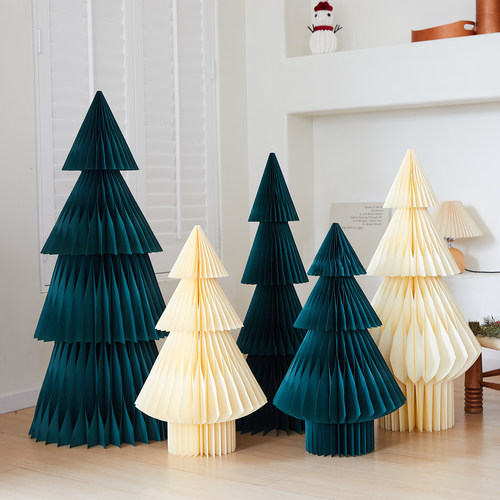 圣诞树装饰品纸质环保立体圣诞树