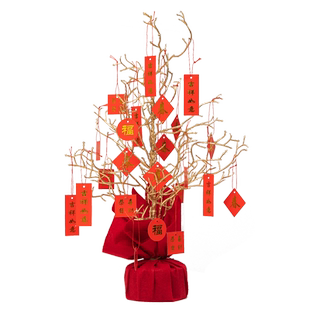 【清仓】新年装饰树摆件店面开业活动布置室内装扮桌面福气发财树
