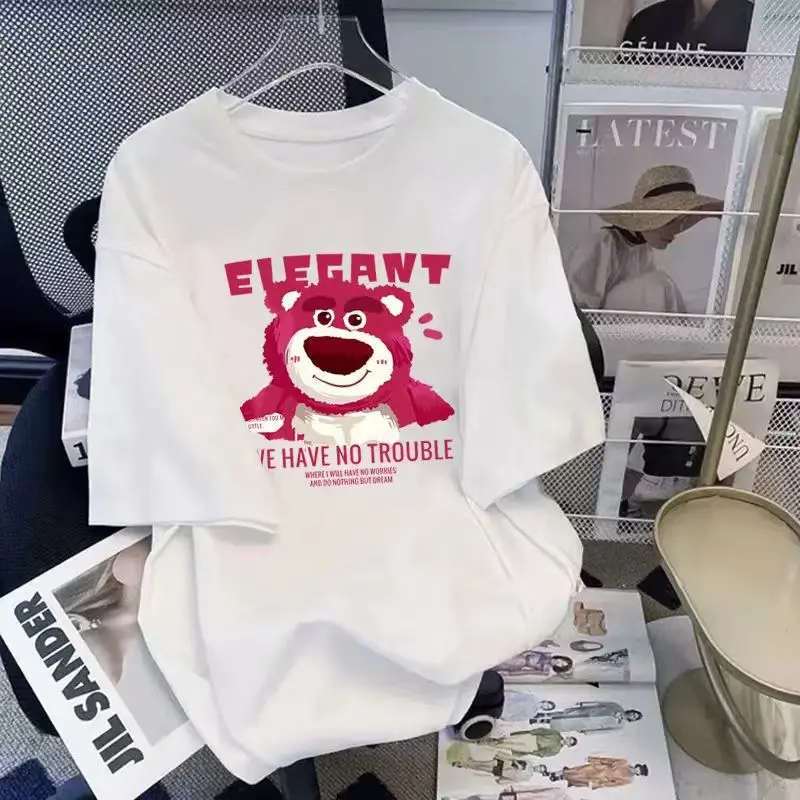 港风冰丝短袖T恤夏季男女服装韩版宽松显瘦男装凉感修身上衣