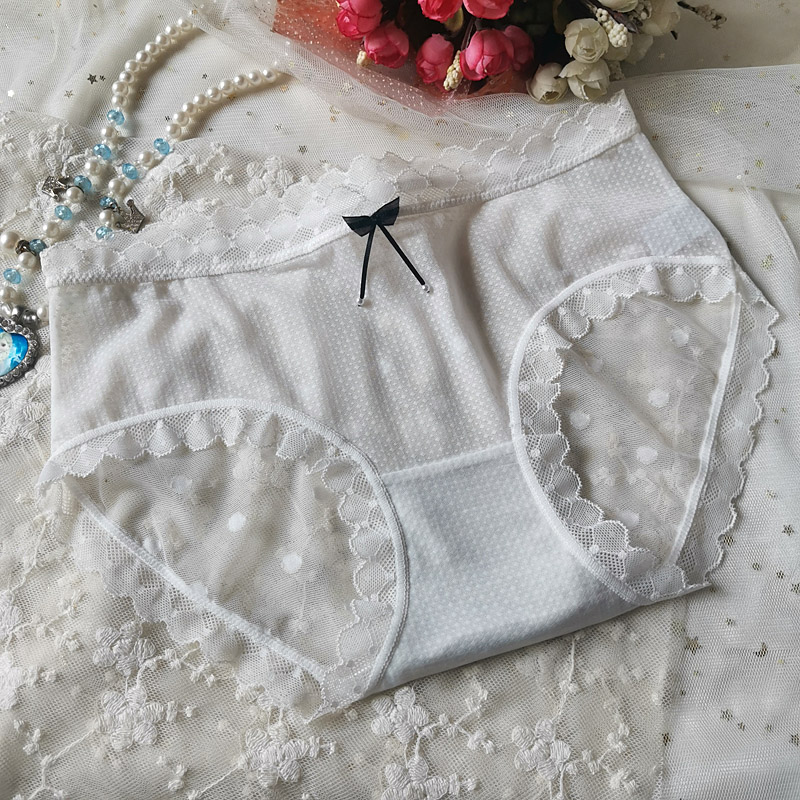 甜美三角裤透明性感蝴蝶结