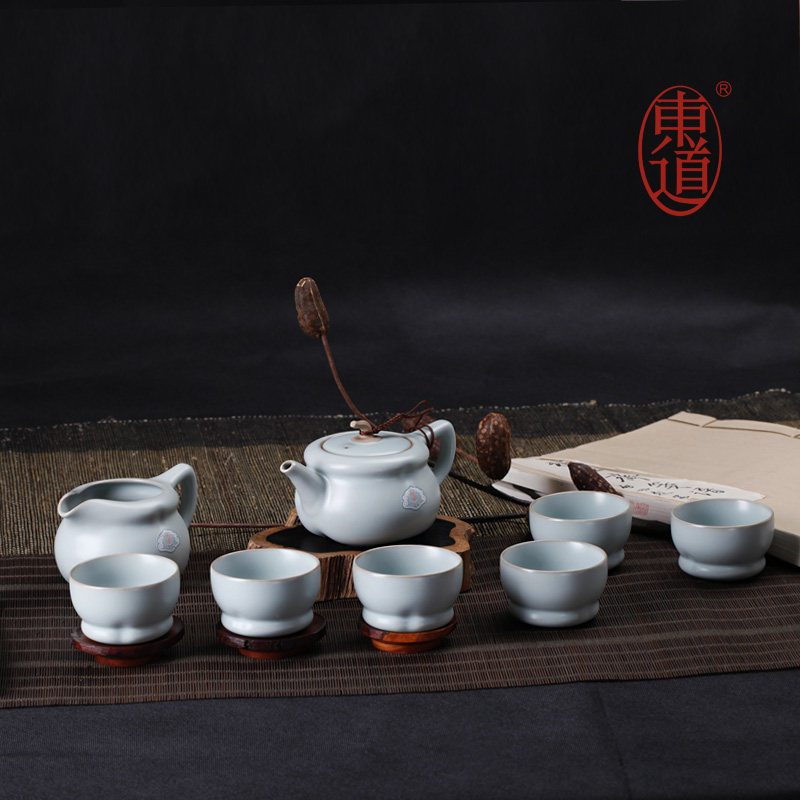 景德镇如意陶瓷开片大师汝窑茶具