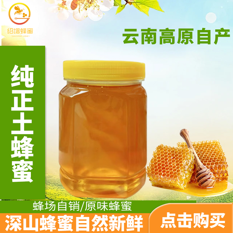 土蜂蜜纯正天然土农家自产正宗中药材不喂糖五倍子蜜野生