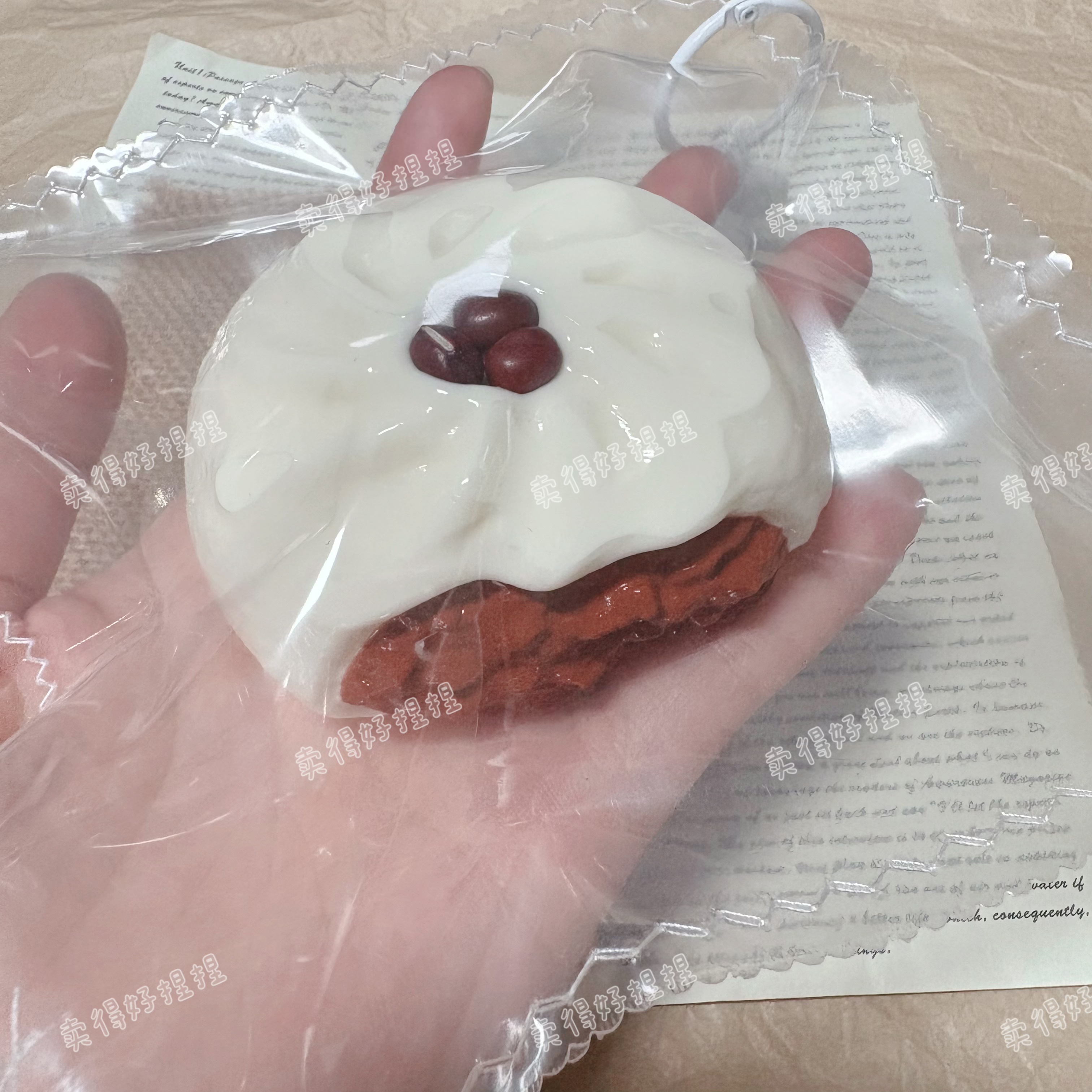 红豆包子捏捏解压慢回弹超软食品级硅胶送礼仿真食玩减压学生玩具