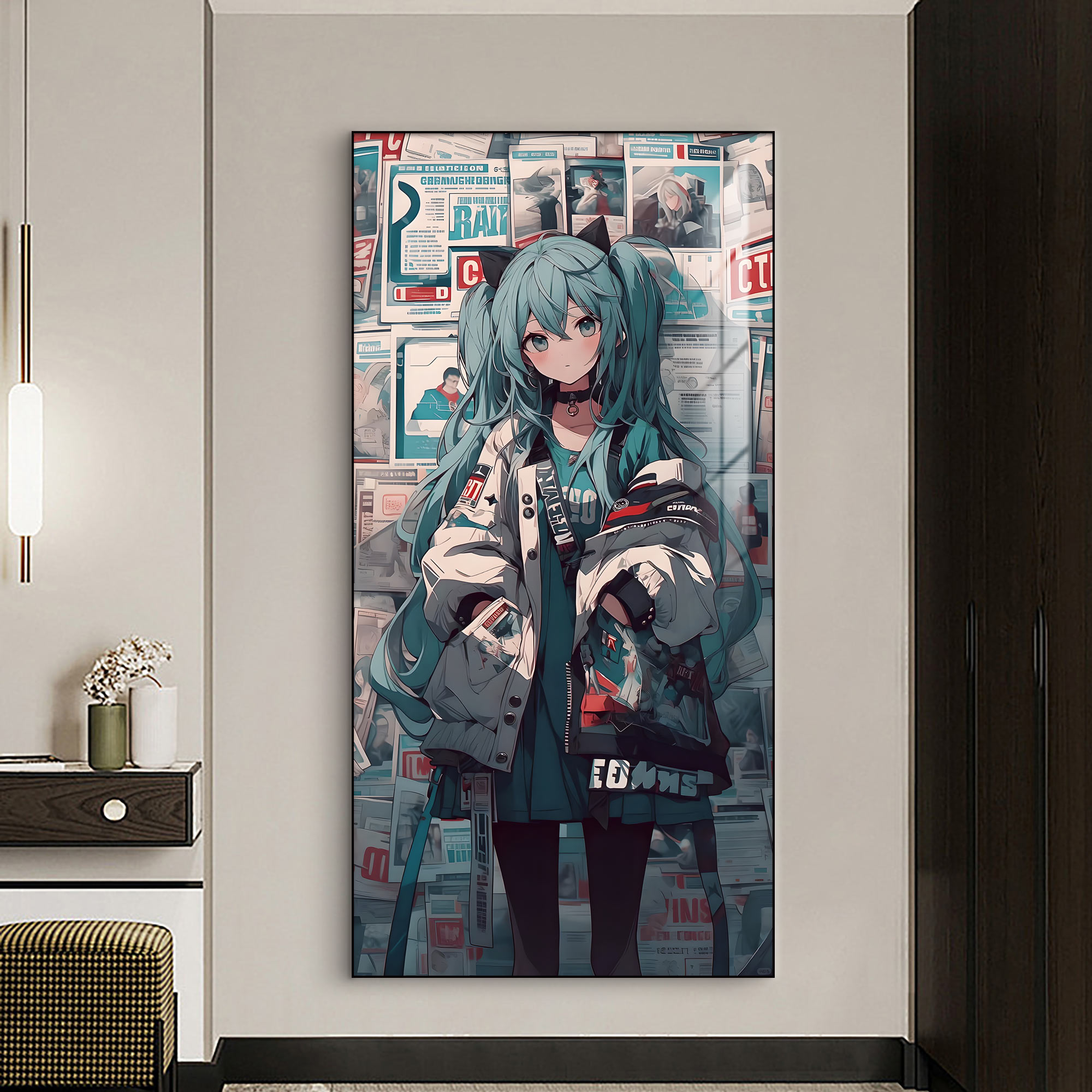初音未来电竞房间装饰画