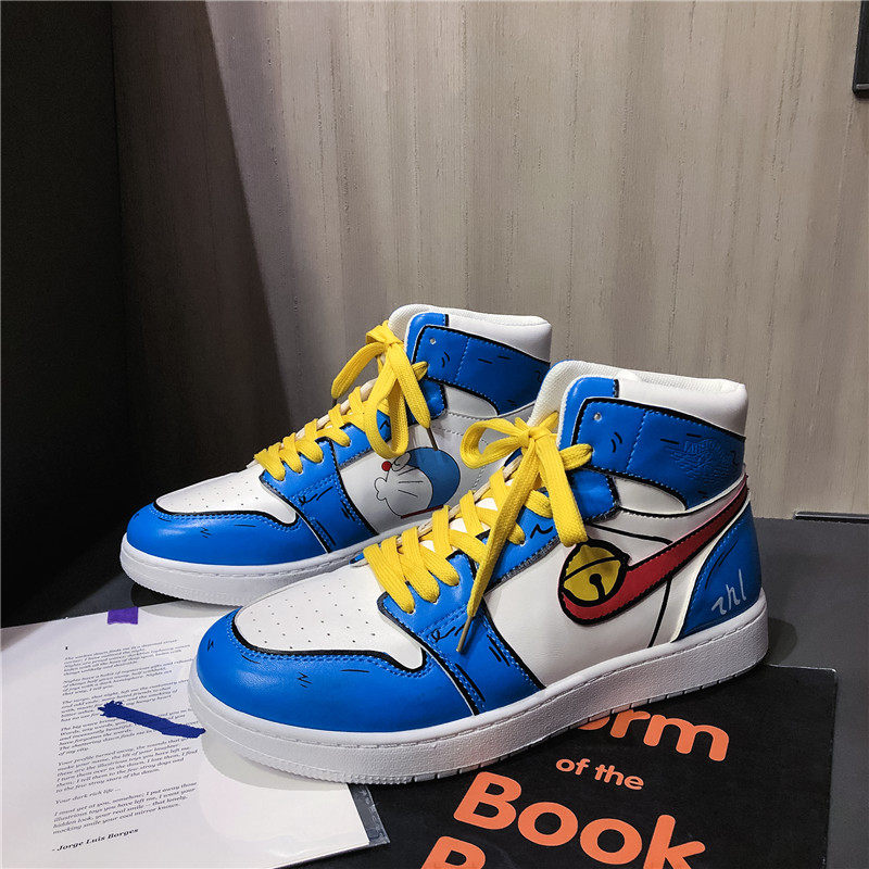 高帮鞋男鞋aj1哆啦A梦联名空军一号男子潮流百搭秋季新款运动板鞋|msdalam kategori Kasut lelaki popular, kasut tinggi - dari Buy2taobao.com untuk memberikan perkhidmatan ejen Taobao profesional membeli