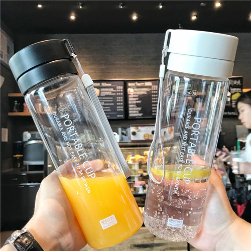 随手韩版简约风便携带茶隔塑料杯