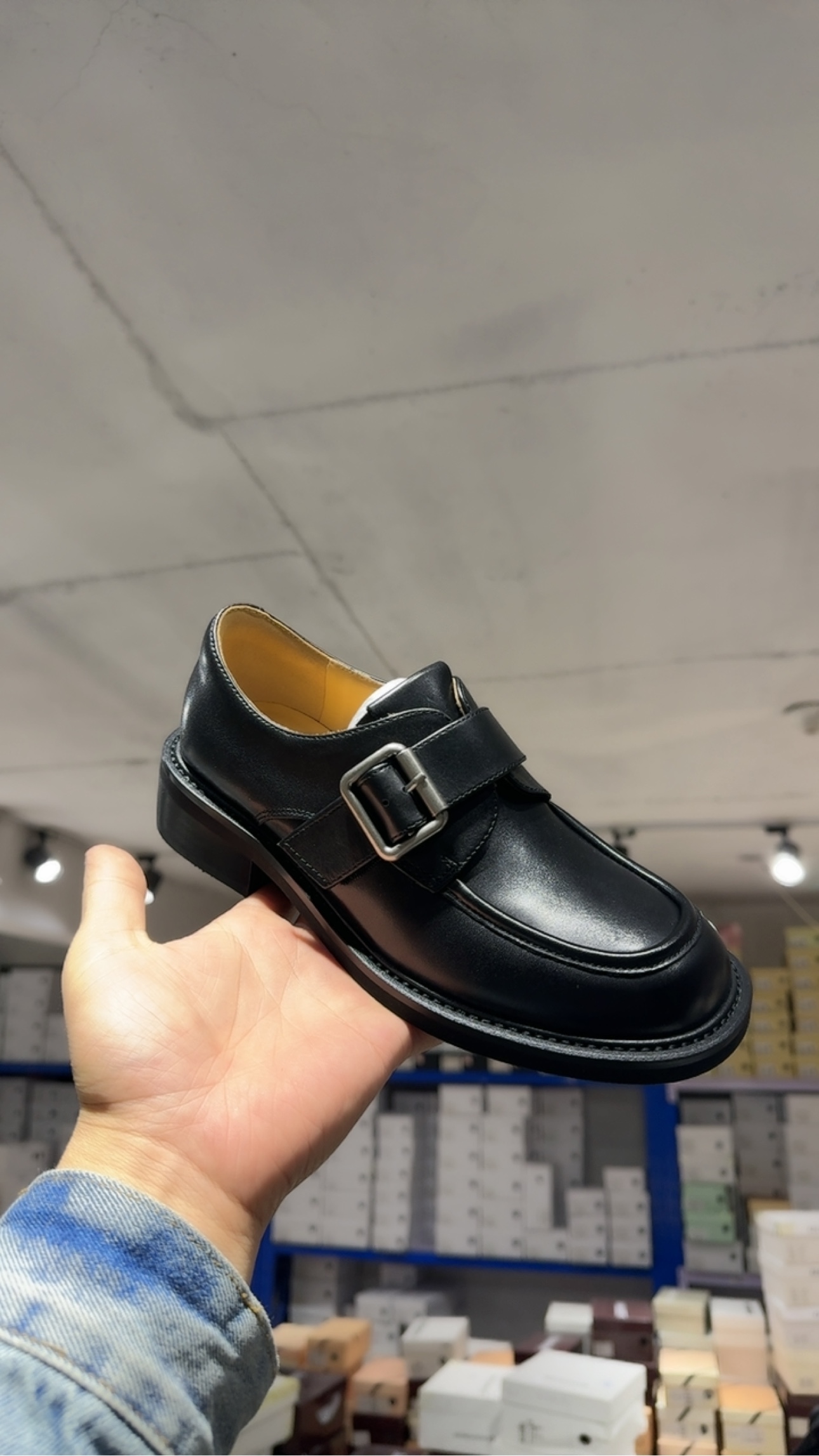 -1豆0893头层牛皮乐福女鞋