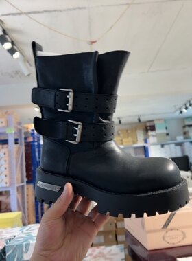 -20柏 3566-636头层牛皮短靴