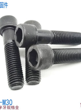 12.9级加长内六角螺丝全牙螺栓 M16M18M20M22M24M27M30*150x200