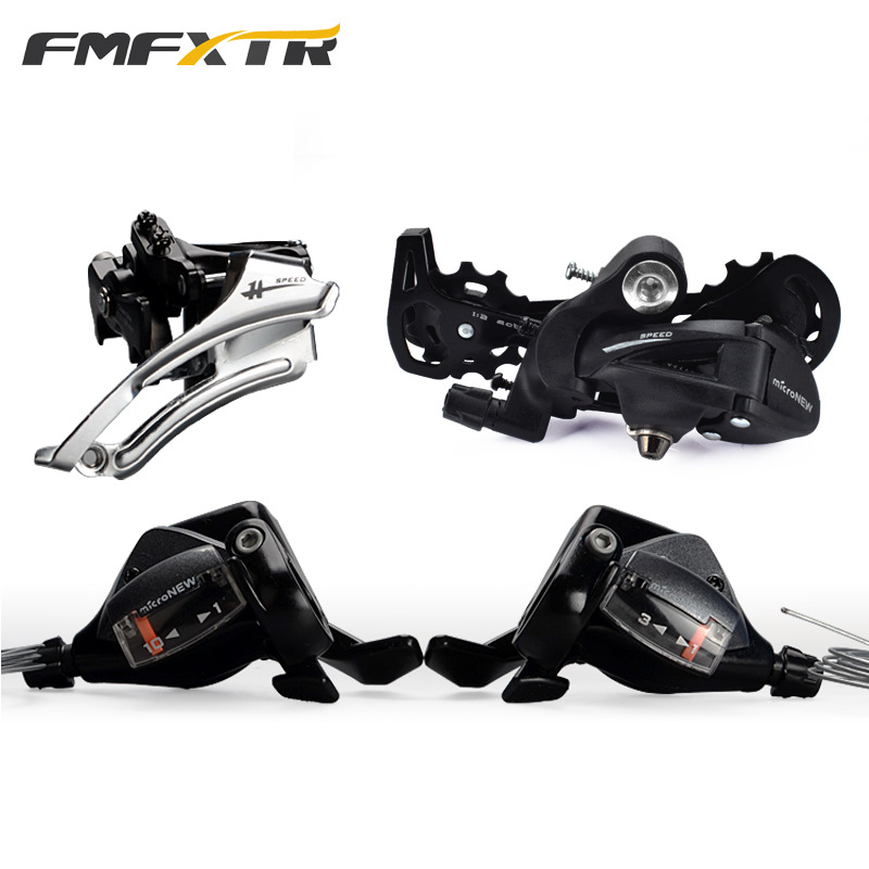 捷安特适配山地车前3后拨变速拨链器21速公路自行车7s后拔套件8 9