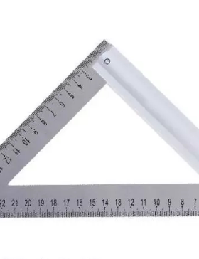 得力五金工具150mm200mm不锈钢三角尺DL4039 DL4040