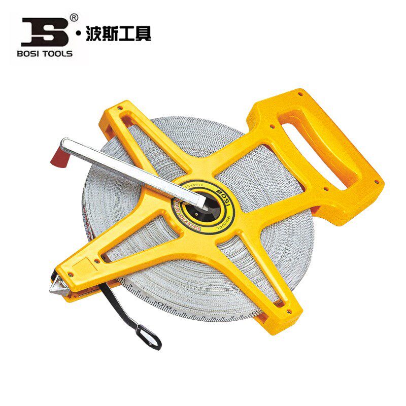 波斯架式玻璃纤维皮卷尺30米 50米 100米 BS143001 145001 141001