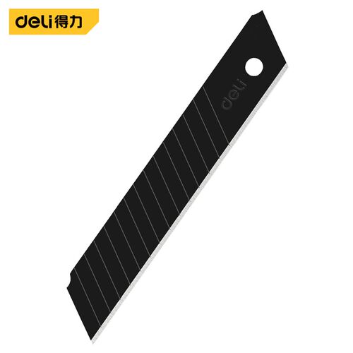 得力锋利型黑刃美工刀片18×0.6mm15刀头锋利型黑刃 DL-DP187H