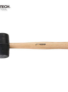 捷科工具HRW-8/12/16/24木柄橡胶锤120408 120412 120416 120424