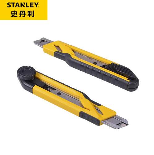 史丹利工具自锁双色柄美工刀STHT10264-8-23 266 STHT10268-8-23