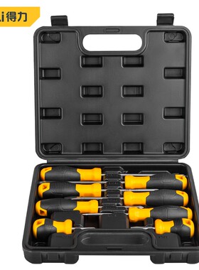 得力工具塑盒螺丝批8件套DL260008