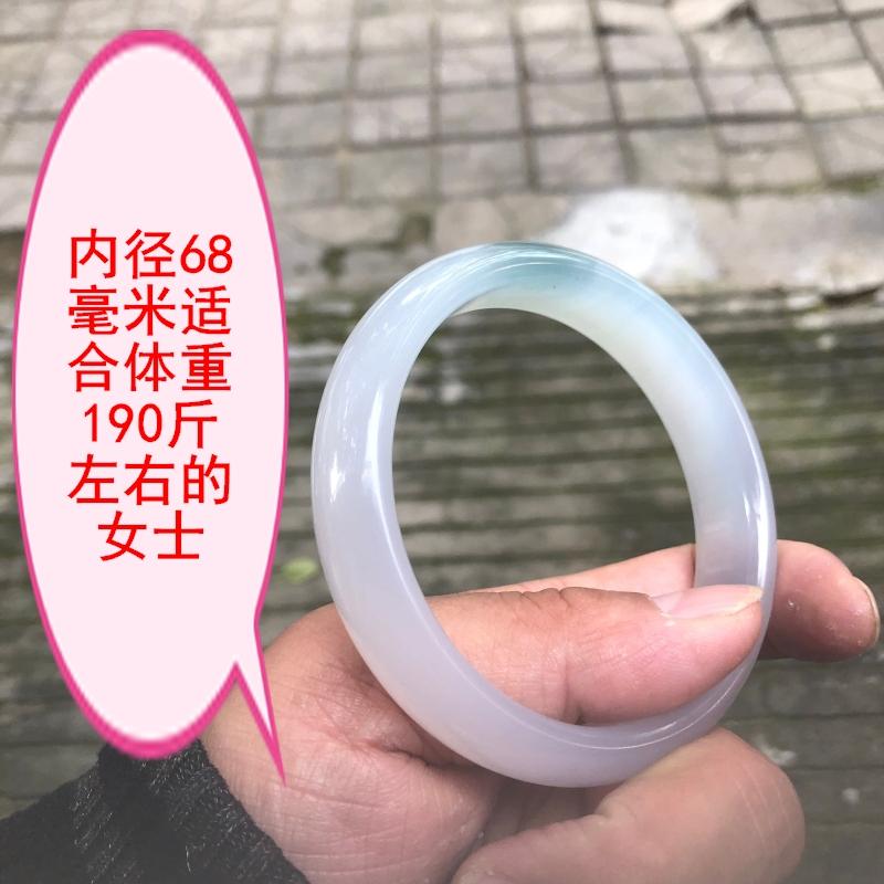天然冰种手镯女款加宽加大玉手镯