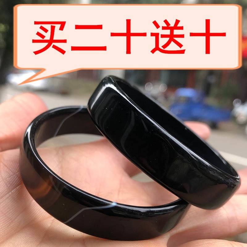 美容院用手镯工具儿童手镯足疗店用品黑玛瑙手镯红玉髓童镯礼物