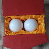 健身球手球玉石保健球手转球贵州翠玉老年人手把件手玩件钢球铁球