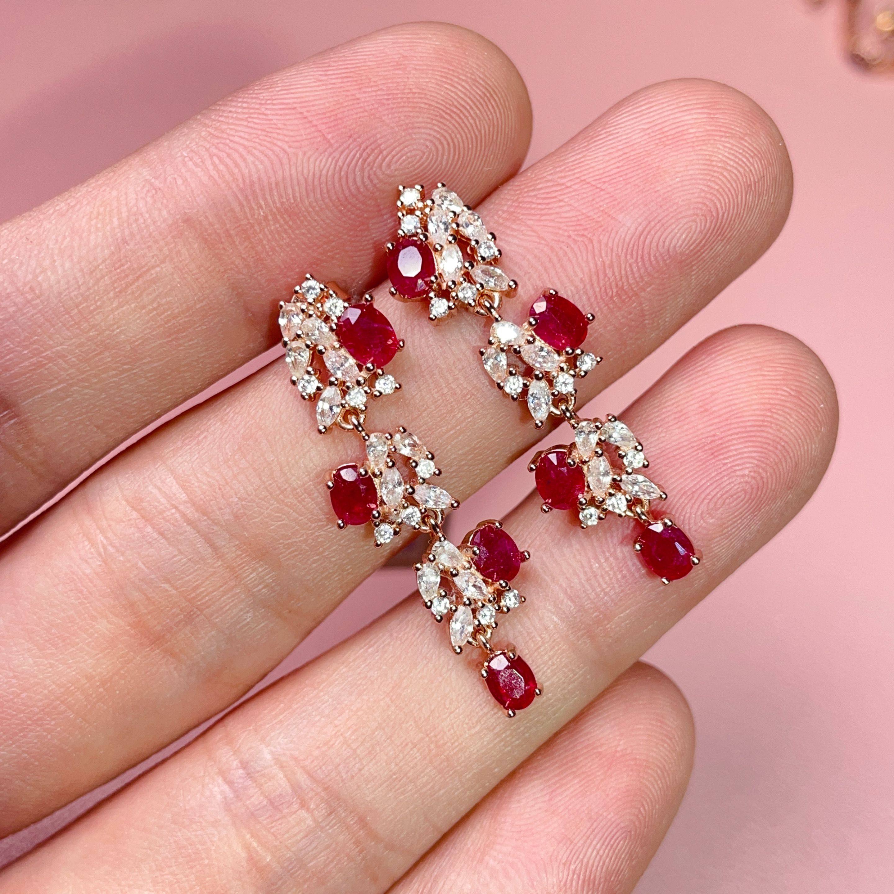 瑞耀珠宝 天然鸽血红宝石耳钉女925银4*5定制彩宝精镶嵌轻奢女友,珠宝/钻石/翡翠,耳饰,淘宝优惠券,粉丝福利购,淘宝优惠卷