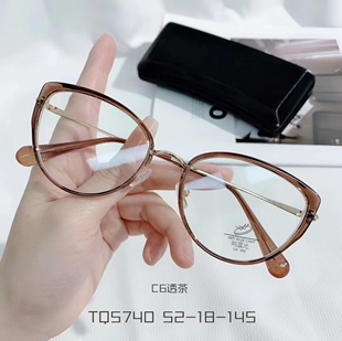 潘家园北京眼镜城新款猫眼眼镜女小脸近视眼镜框防蓝光护目镜