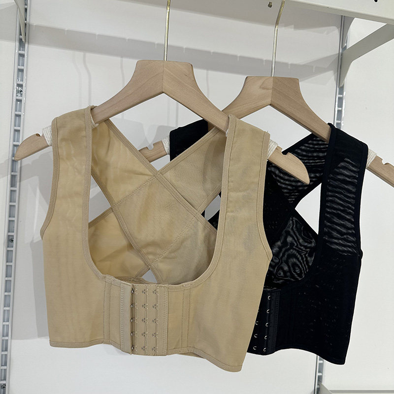 胸托收副乳防外扩薄款调整内衣女无袖矫正胸型上托聚拢侧收防下垂