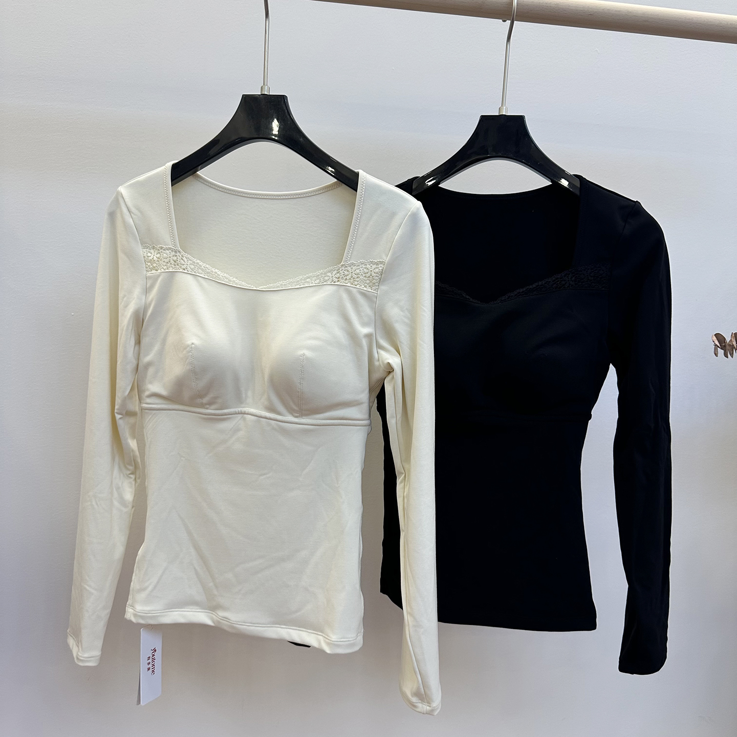 长袖暖暖衣固定一体杯修身显瘦