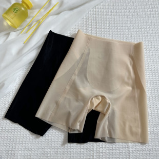夏季中腰轻薄无痕平角收腹提臀安全裤女纯棉底裆凉感超薄隐形内裤